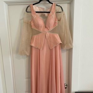 Pink maxi dress